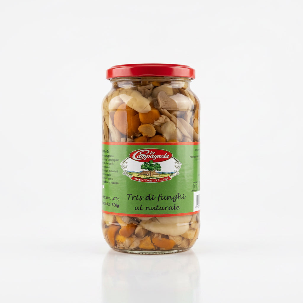 La Campagnola “Tris di Funghi al Naturale” 580g