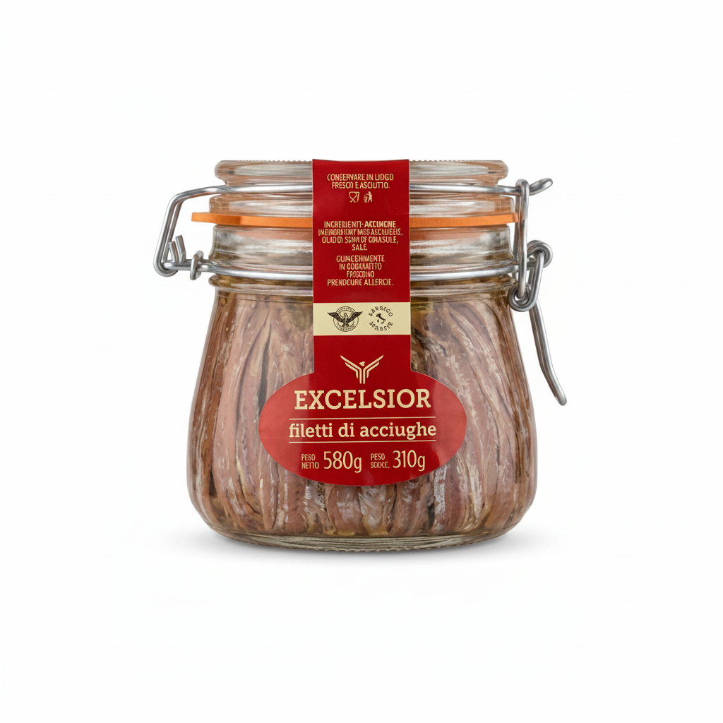 EXCELSIOR  “Filetti di Acciughe all’olio” 580g