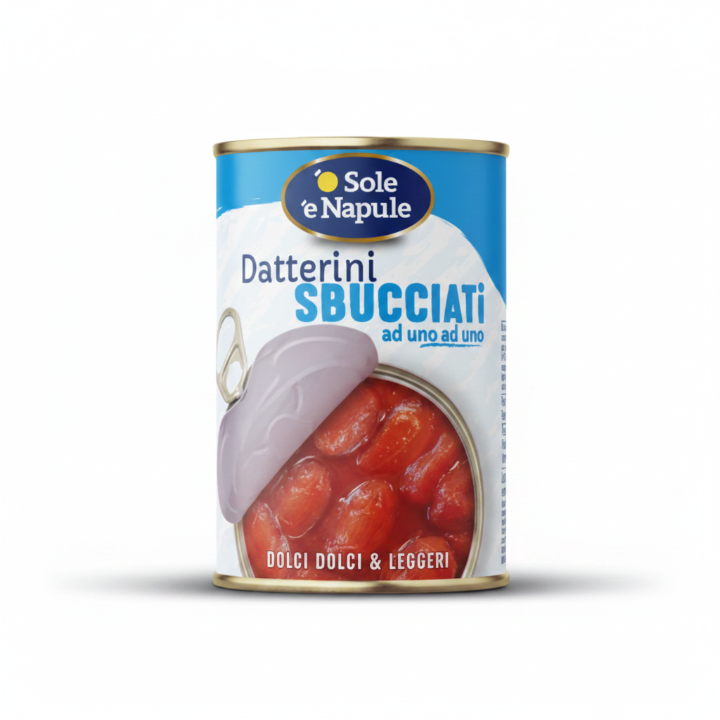 "O SOLE E NAPULE" Peeled Datterini Tomatoes Can 400 g