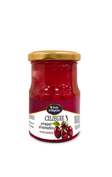 "O SOLE E NAPULE" Cherries in syrup Glass 225g