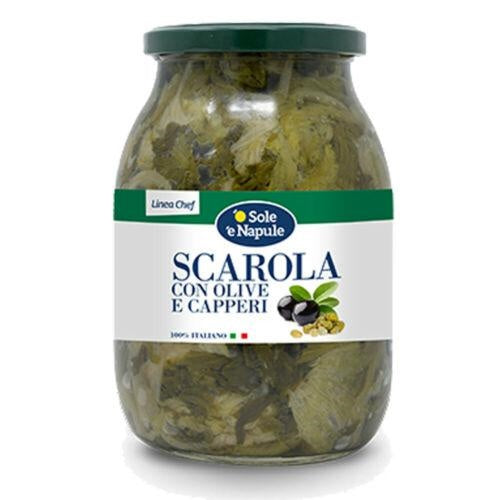 '' O SOLE E NAPULE '' SCAROLE OLIVES AND CAPERS GR.960