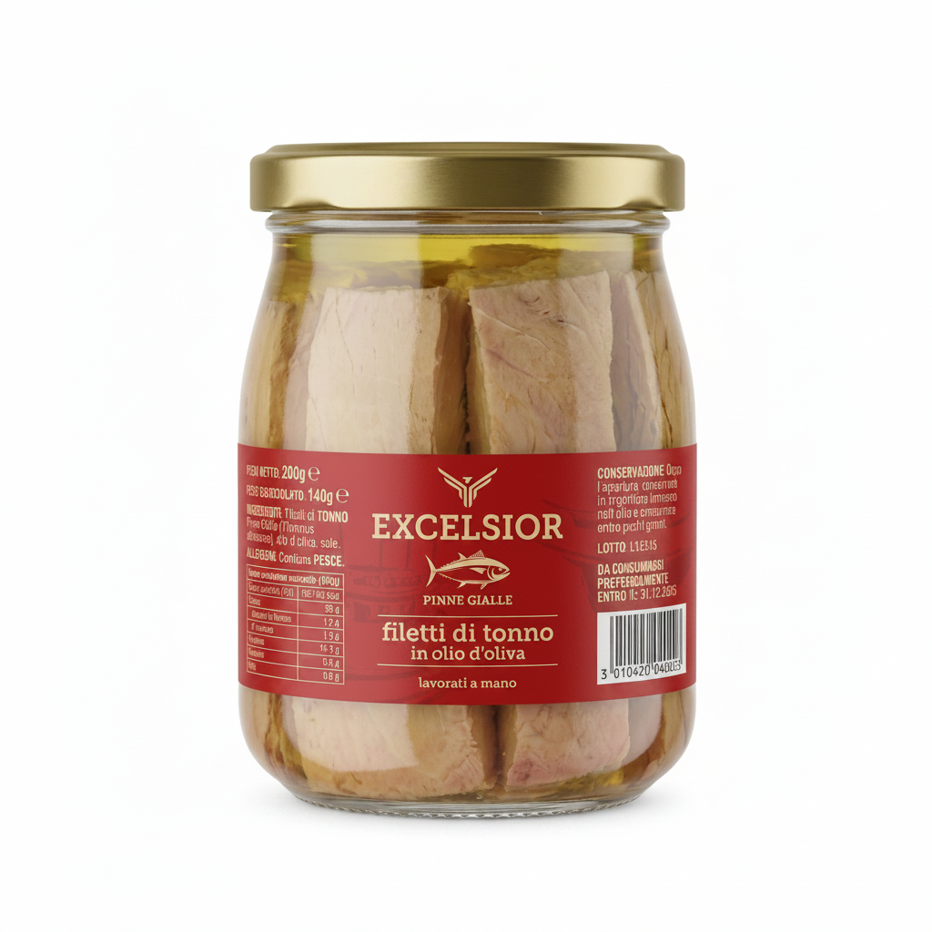 EXCELSIOR Filetti di Tonno “ in olio d’oliva” 545g