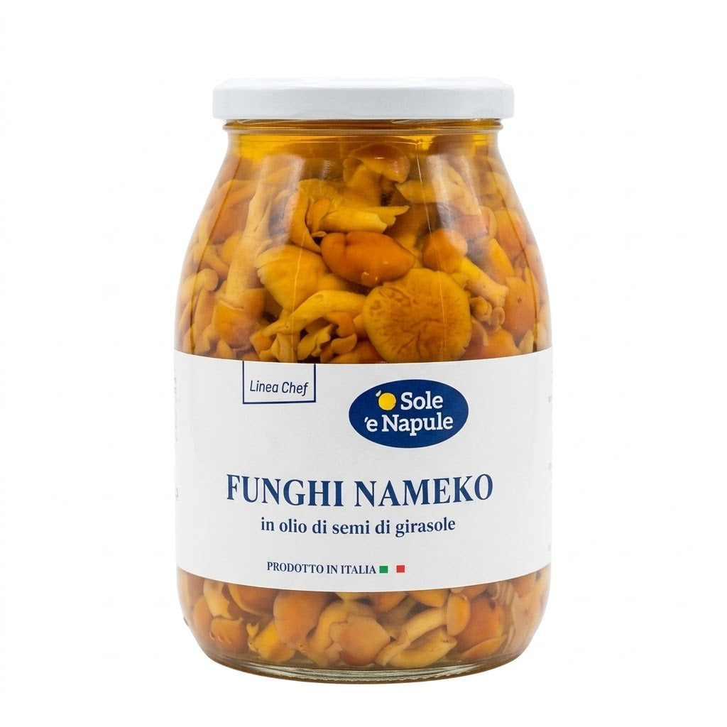 '' O SOLE E NAPULE '' Funghi Nameko 980g All’Olio di Semi di Girasole