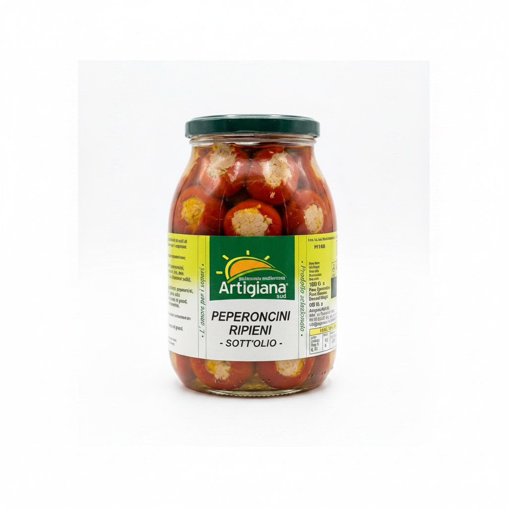 Artigiana Sud Peperoncini Ripieni All’Olio 1Kg