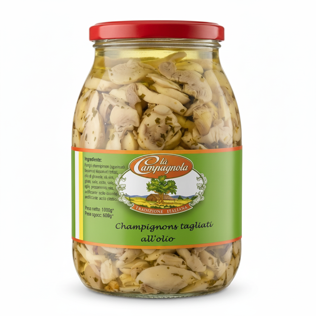 La Campagnola “Champignons tagliati 1kg all’olio”