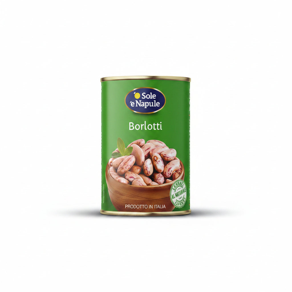'' O SOLE E NAPULE '' Borlotti Beans Can 400 g