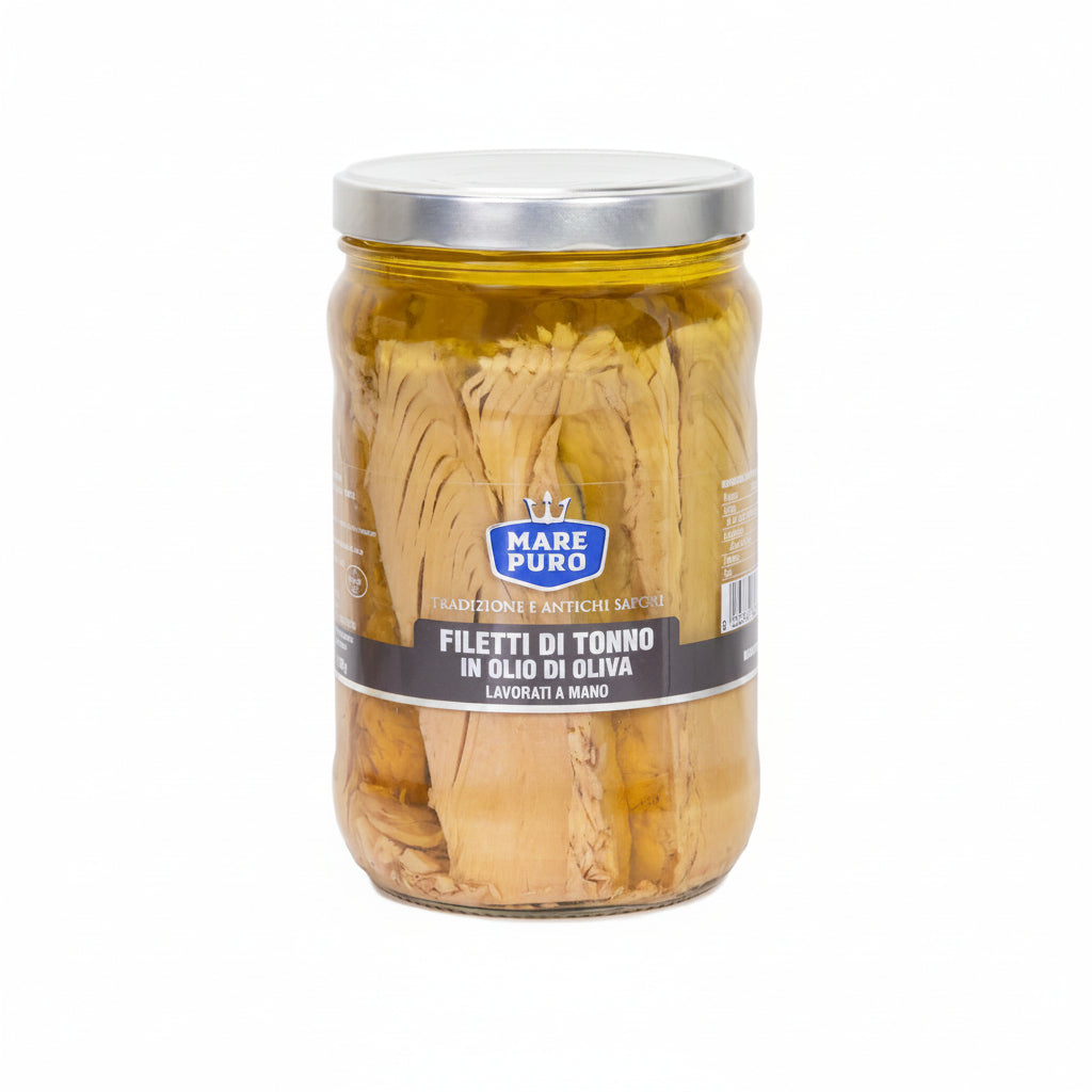 “ MARE PURO “ Filetti Di Tonno All’olio Di Oliva 1,7kg Lavorati A Mano