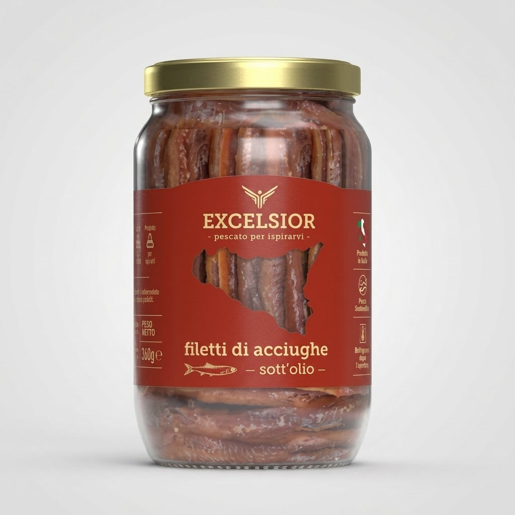EXCELSIOR  “Filetti di Acciughe all’olio” 720g