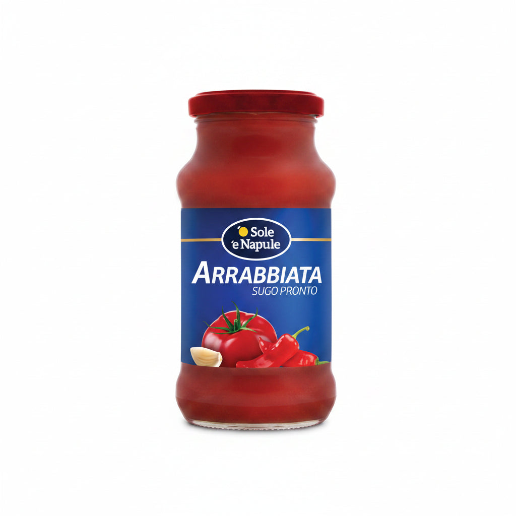 '' O SOLE E NAPULE '' Arrabbiata Sauce Glass Jar 350 g
