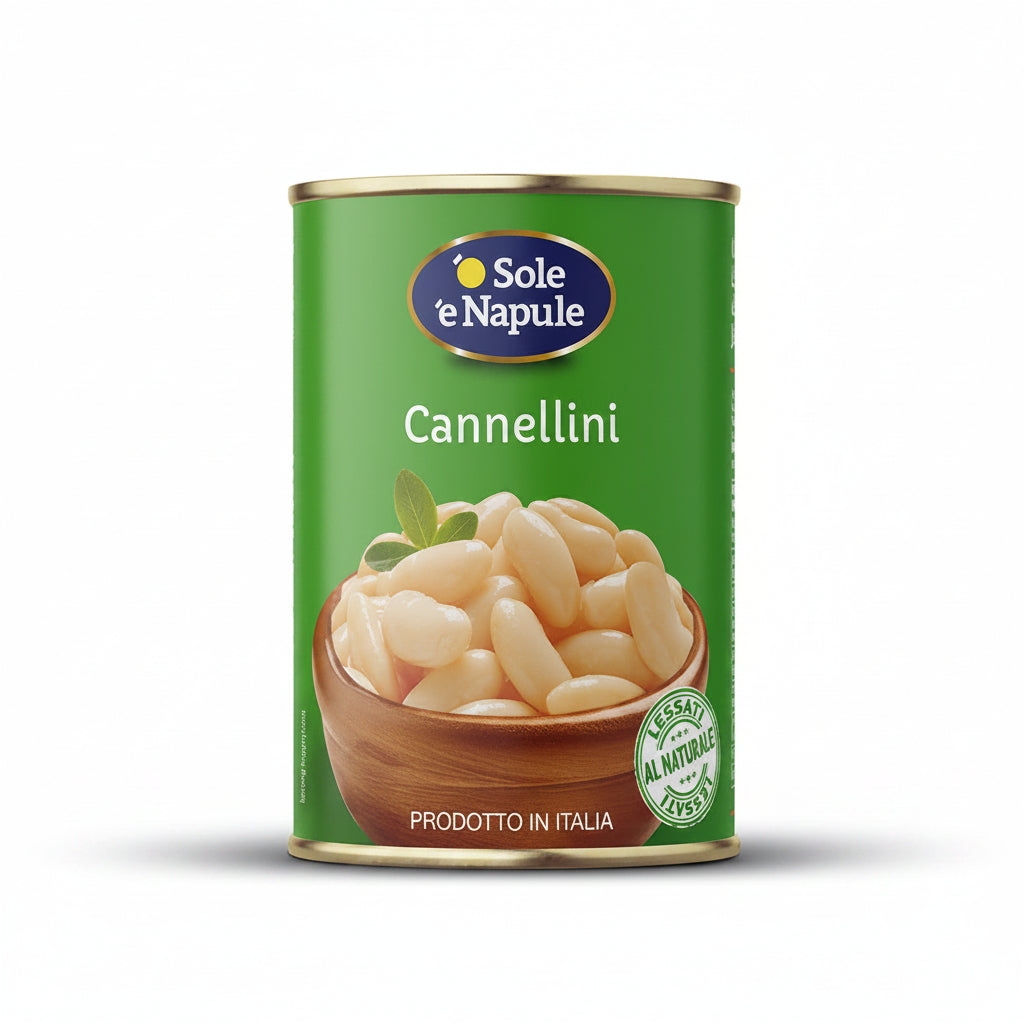 "O SOLE E NAPULE" Cannellini Beans Can 400g