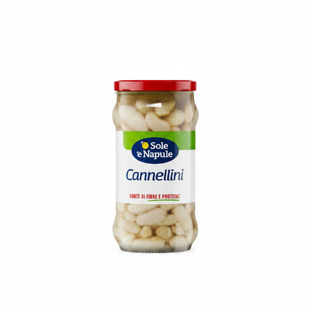 "O SOLE E NAPULE" Cannellini Beans Glass 295 g