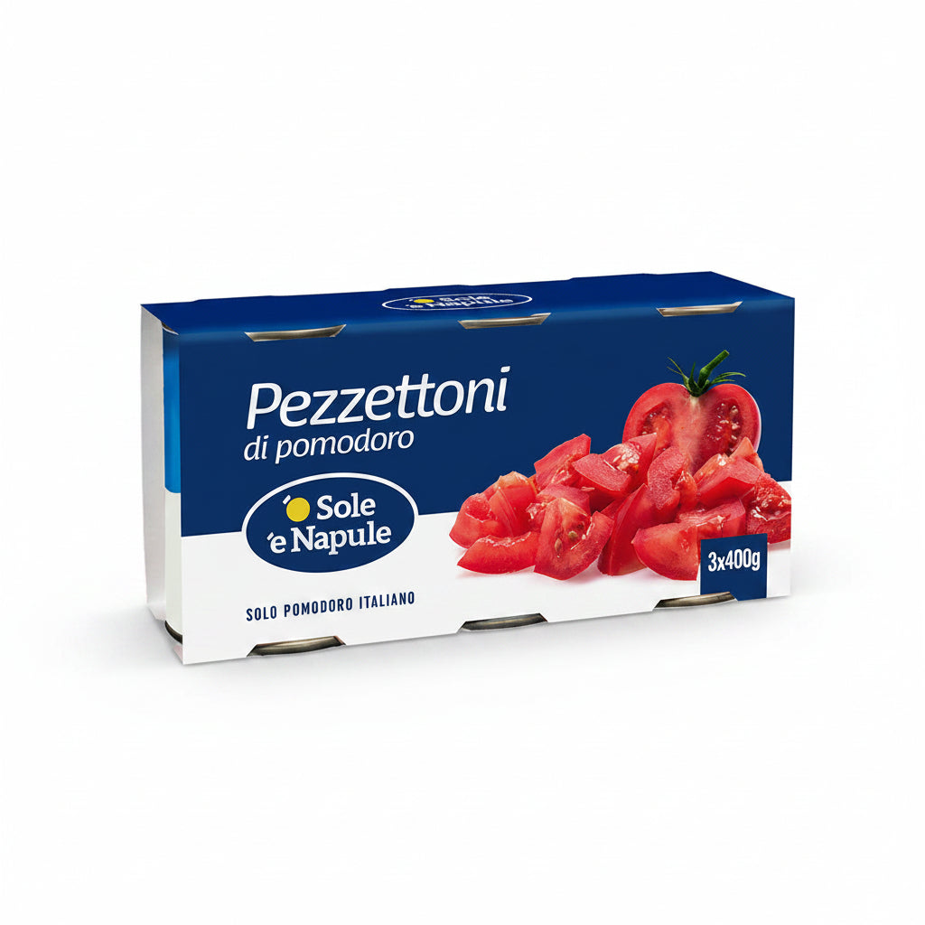 "O SOLE E NAPULE" Large Canned Tomatoes 400g x 3 pcs