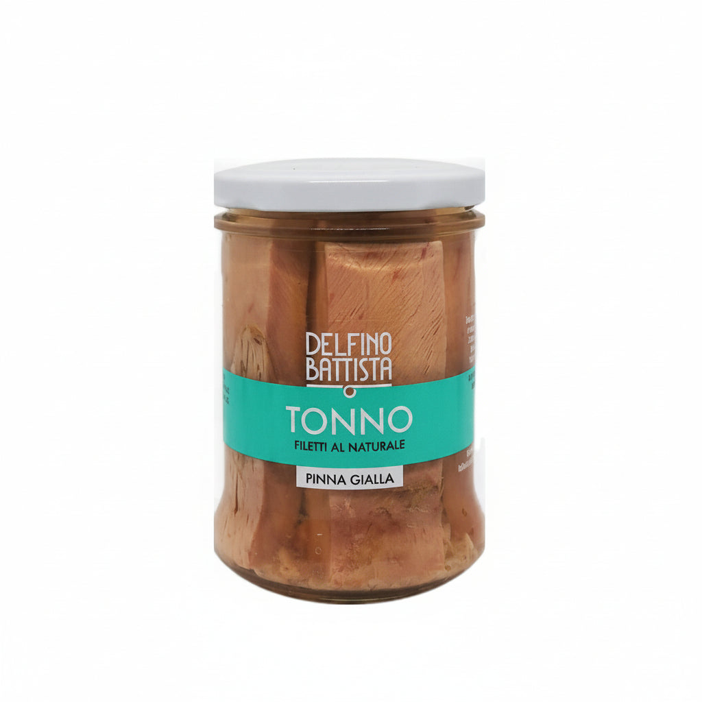 '' DELFINO BATTISTA '' Filetti di Tonno al naturale da 275 Gr.