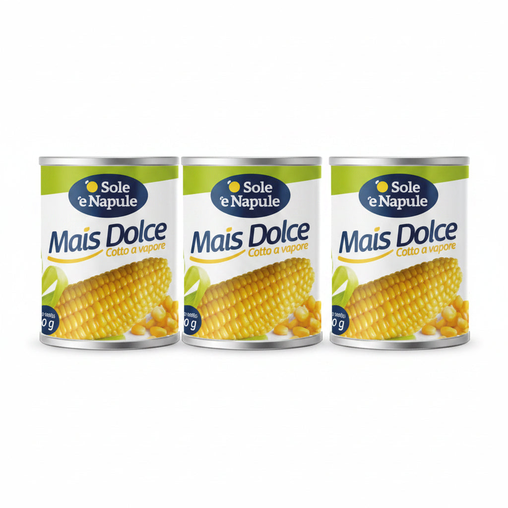 "O SOLE E NAPULE" Sweet Corn 150g x 3 pcs