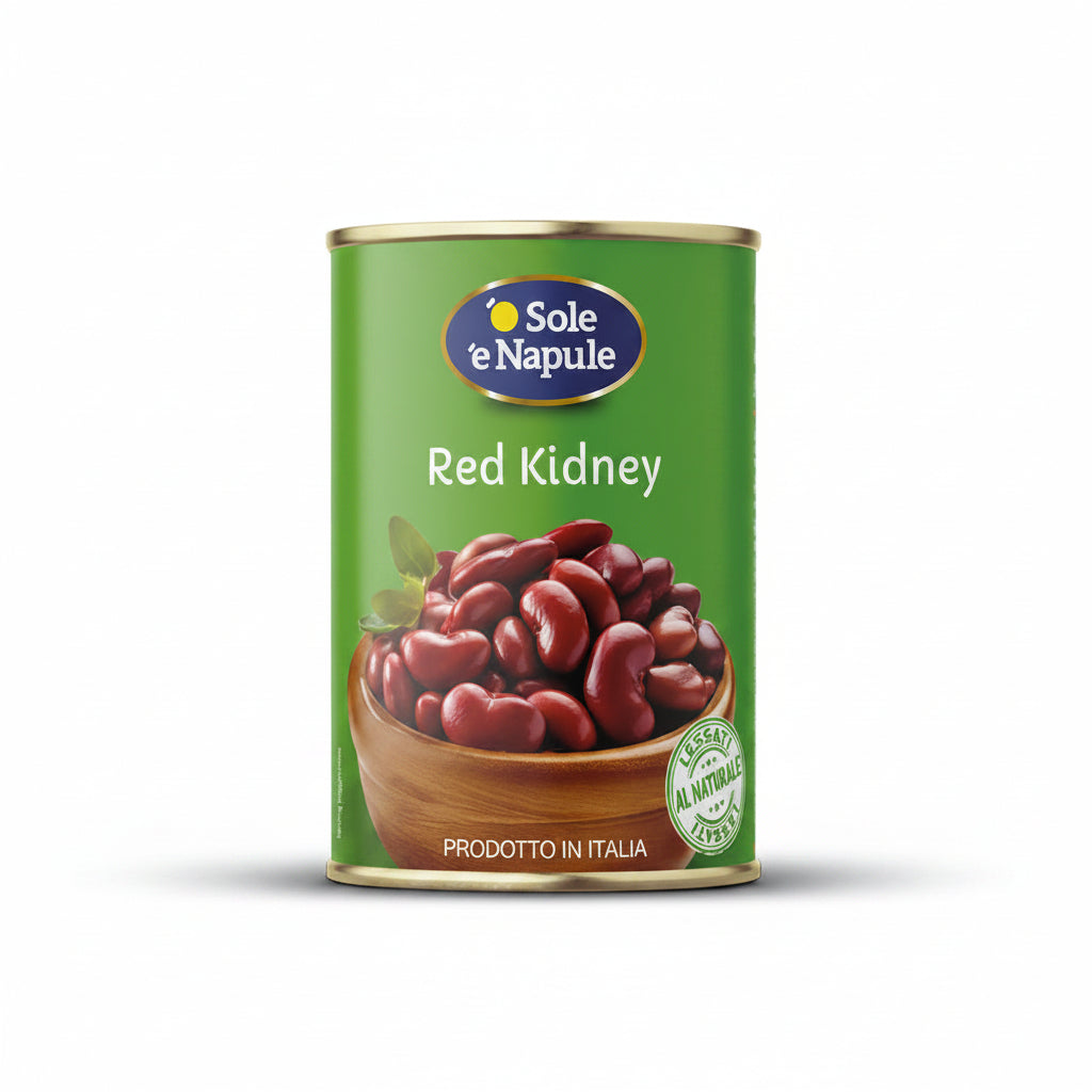 '' O SOLE E NAPULE '' Red Kidney Beans Can 400 g