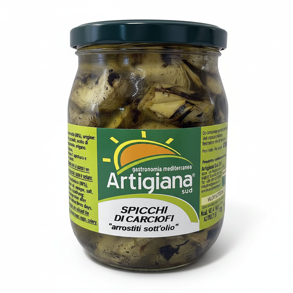 ''ARTIGIANA SUD'' Spicchi di Carciofi Arrostiti 540g