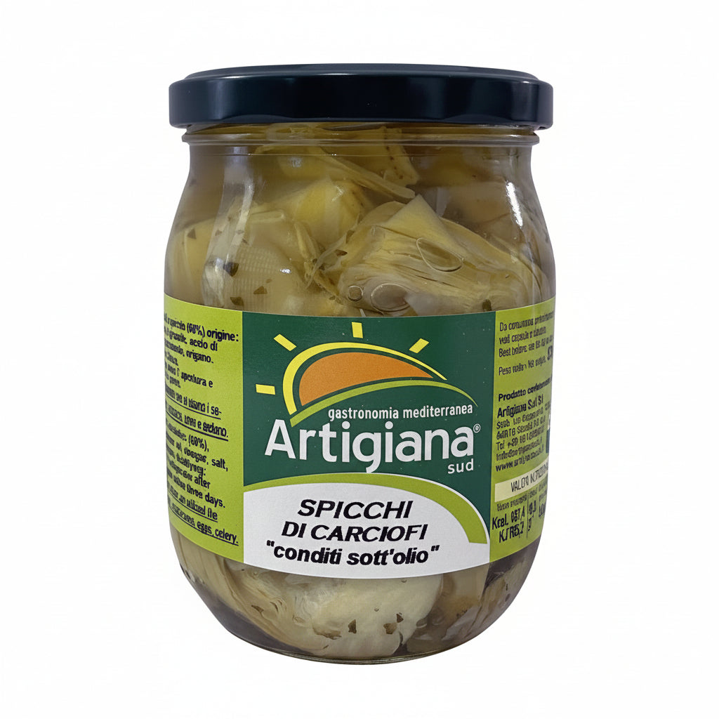 '' ARTIGIANA SUD '' Spicchi di Carciofi Conditi 540g