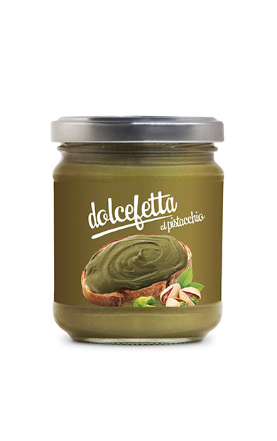 '' O SOLE E NAPULE '' “DOLCEFETTA” – Sweet pistachio spread cream Glass 180 g