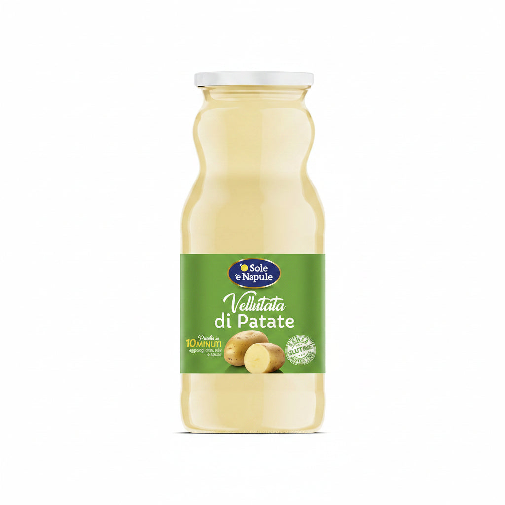 '' O SOLE E NAPULE '' Potato Cream Glass 350 g