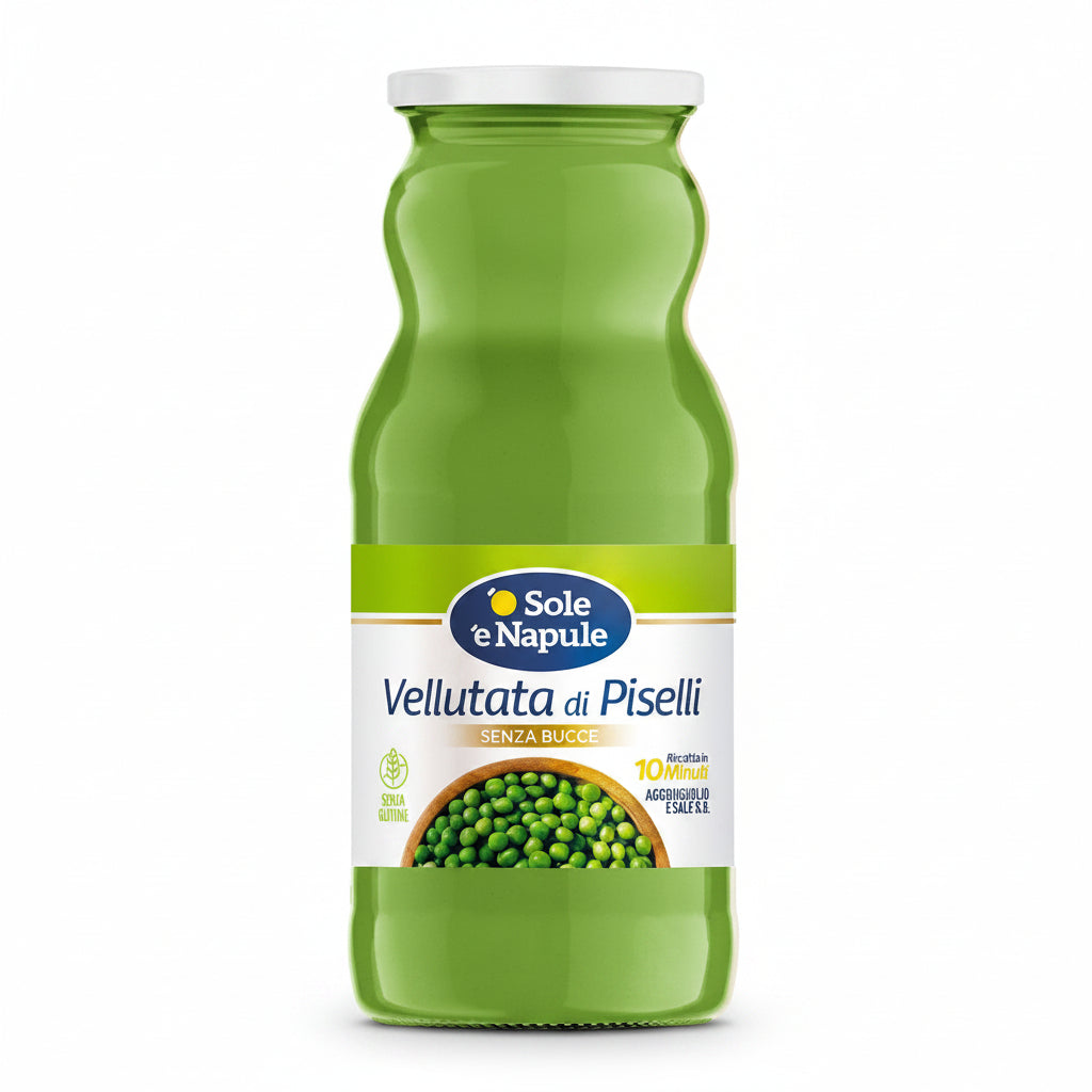 ''O SOLE E NAPULE'' Cream of Pea Soup 350 g Glass