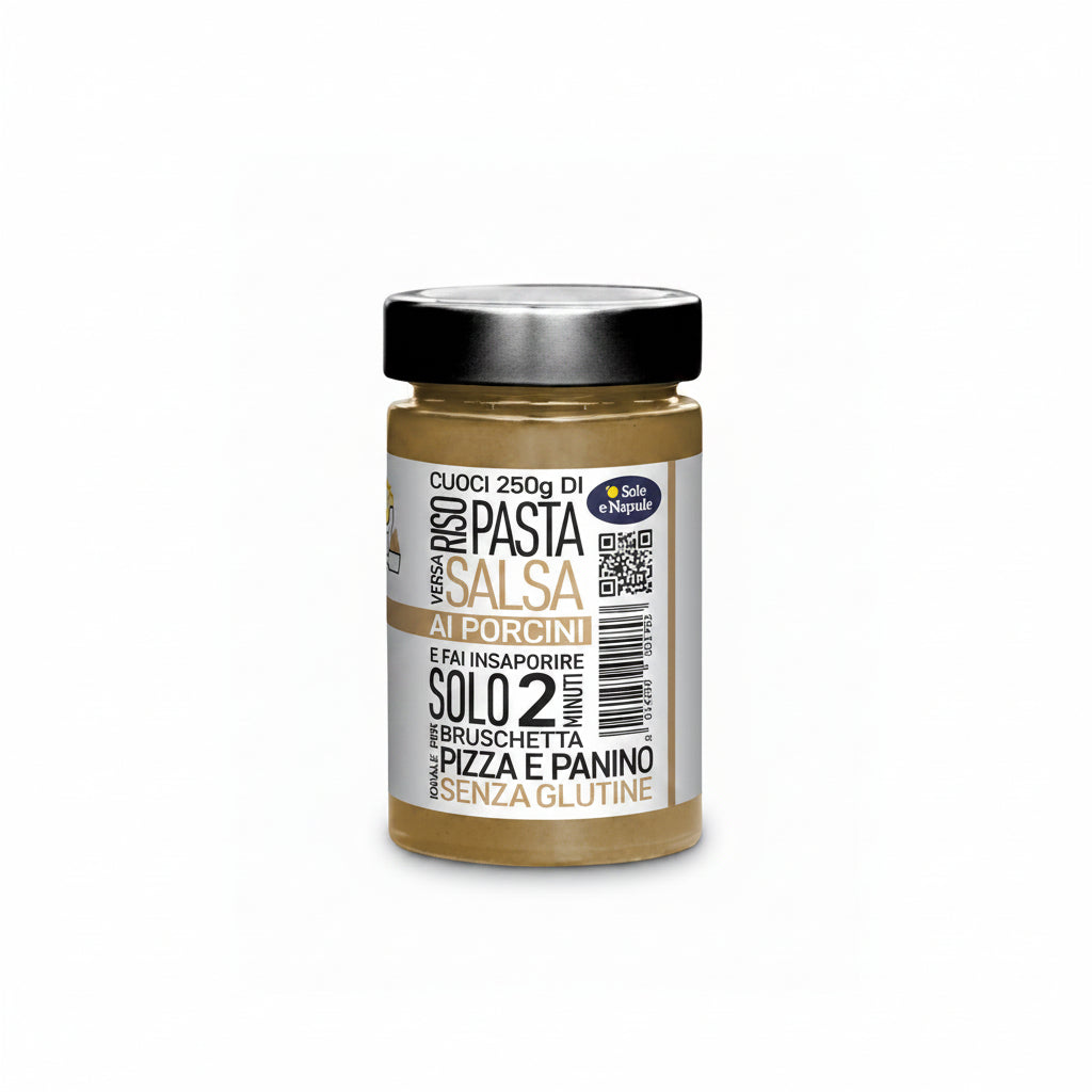 '' O SOLE E NAPULE '' Porcini Mushroom Sauce Glass 190g